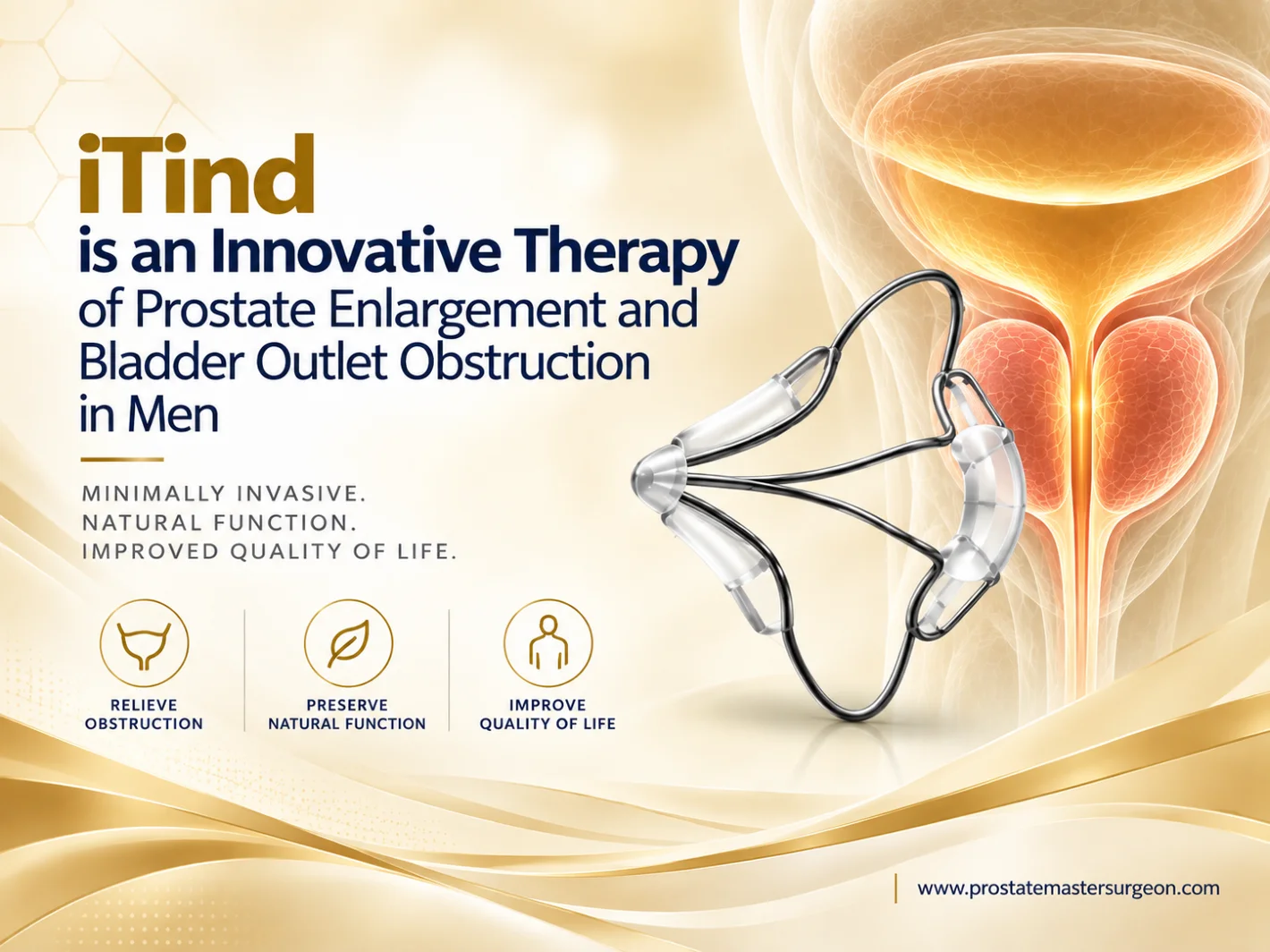 iTind is an Innovative Therapy of Prostate Enlargement and Bladder Outlet Obstruction in Men