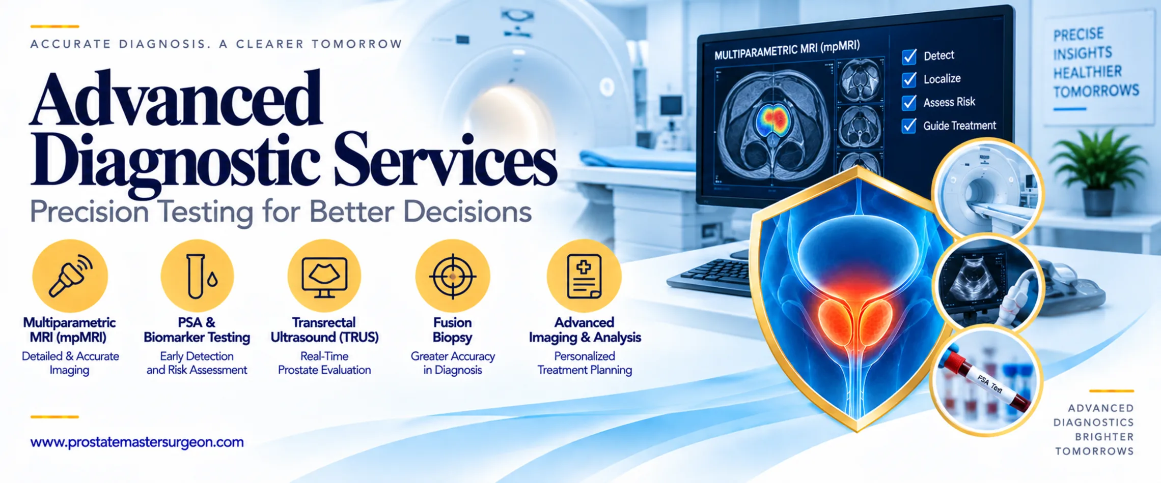 Advanced Diagnostic Services — Prostate Center of Excellence Dubai